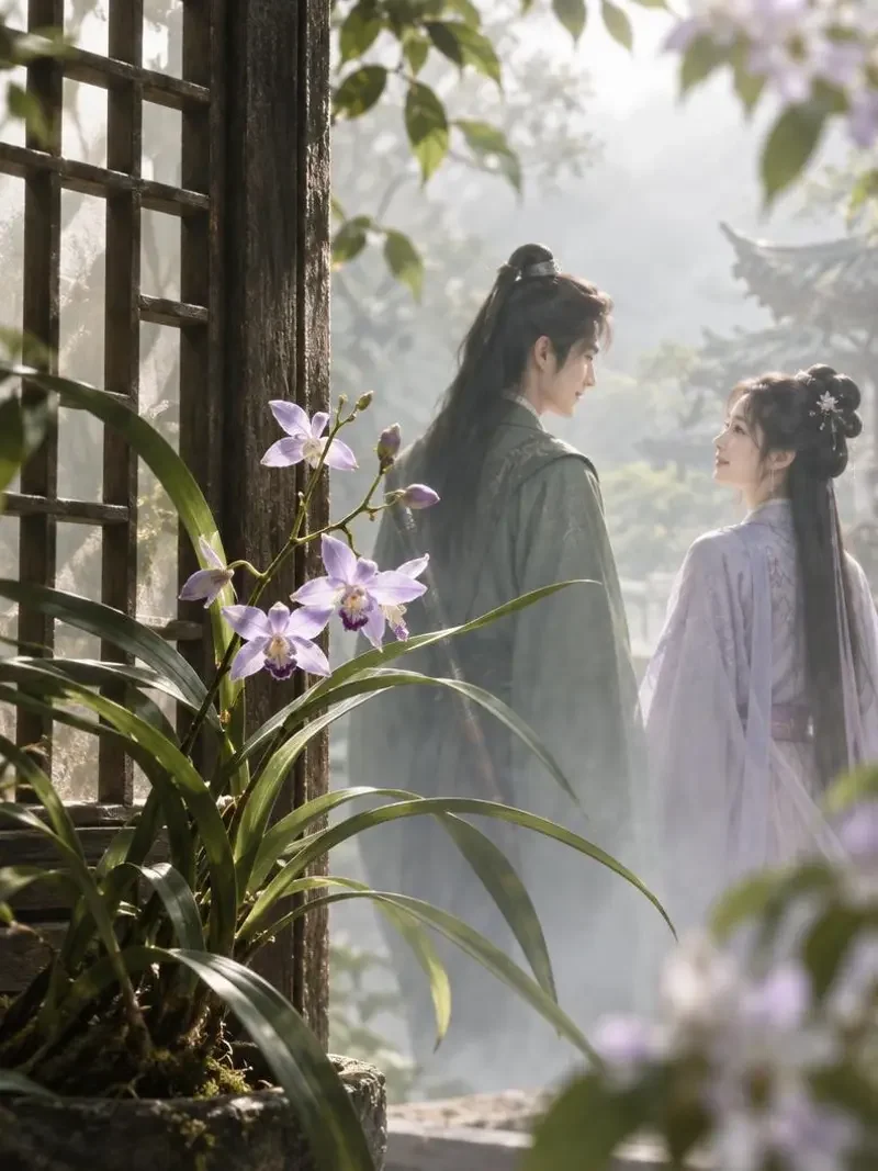 兰香故人来 短剧封面，古风治愈